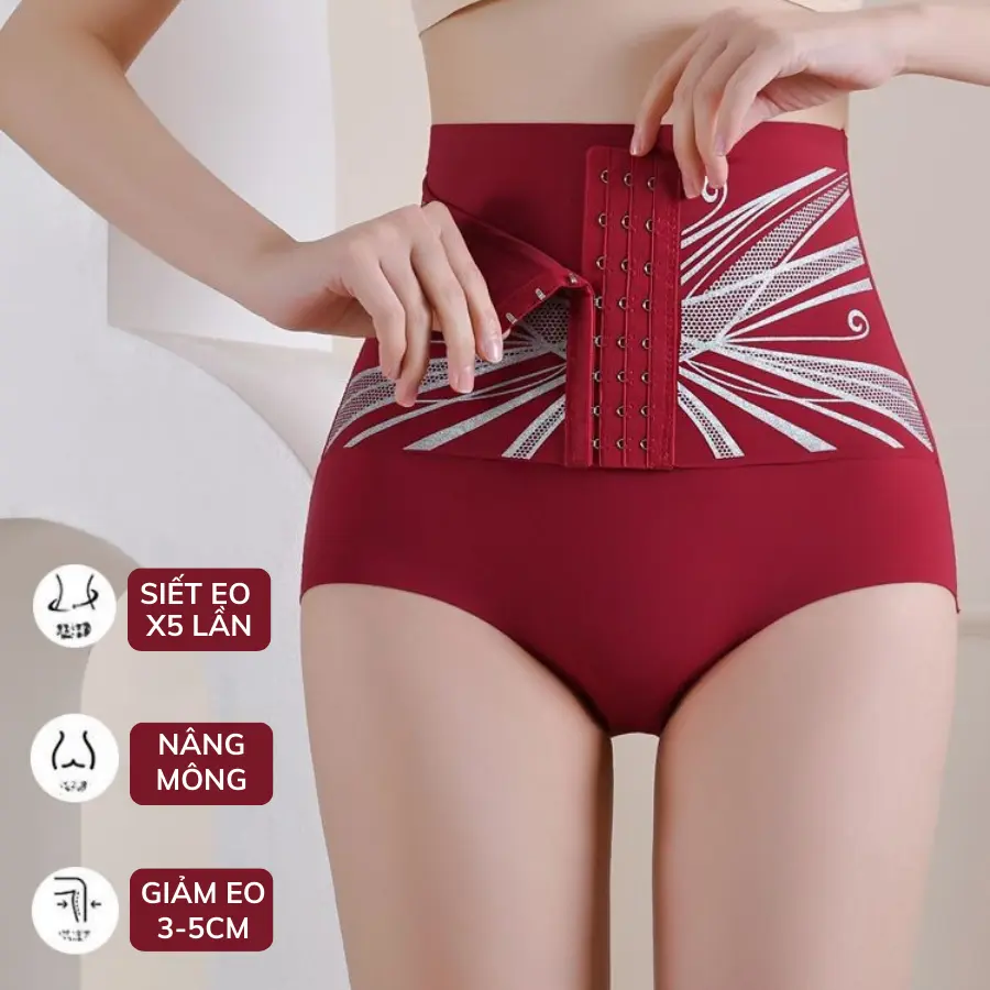 Quần gen định hình đai latex QG15 chính hãng Melody - Gọn dáng, nâng mông, eo thon cho phụ nữ - Women