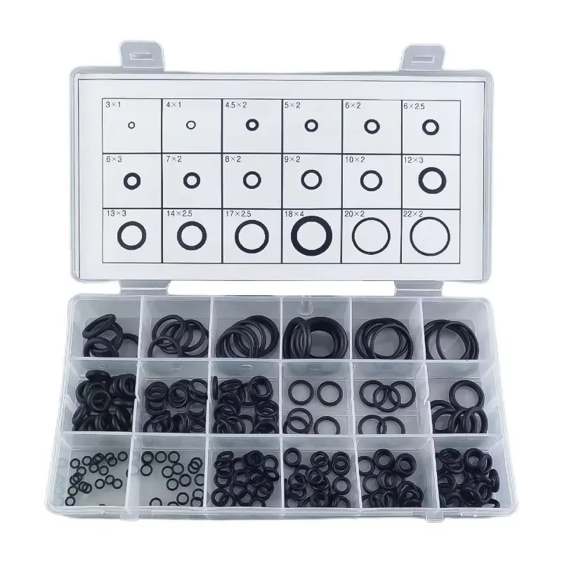 [DD-necessary]  Hộp gioăng sim cao su tròn dùng thay thế cho các loại van chịu dầu chịu nhiệt tốt 18 size 225 chi tiết