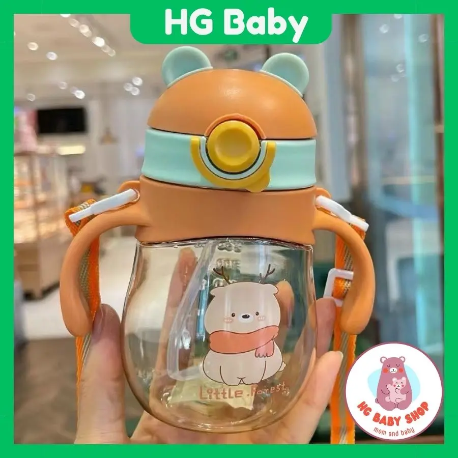 BÌNH NƯỚC TẬP UỐNG TRẺ EM CÓ VAN CHỐNG SẶC NHIỀU HỌA TIẾT NHỰA CAO CẤP DUNG TÍCH TỪ 250ML ĐẾN  350ML