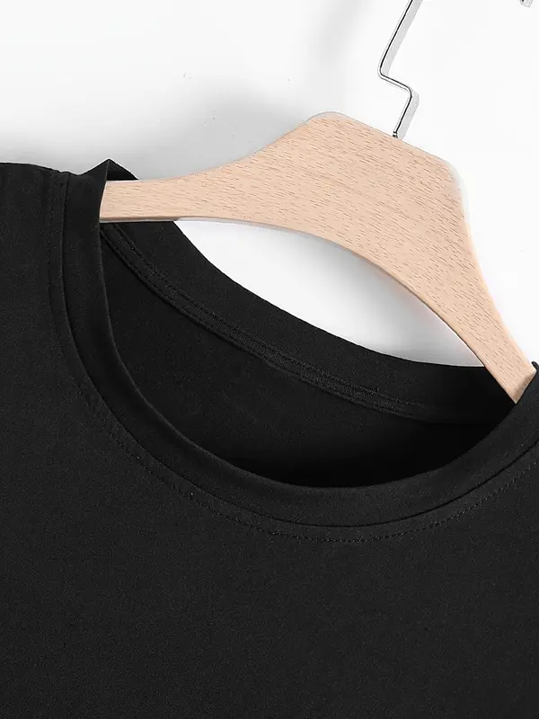 Men's Car & Letter Print Tee, Regular Fit Casual Short Sleeve Round Neck T-shirt for Summer, Men's Top for Daily Wear 2