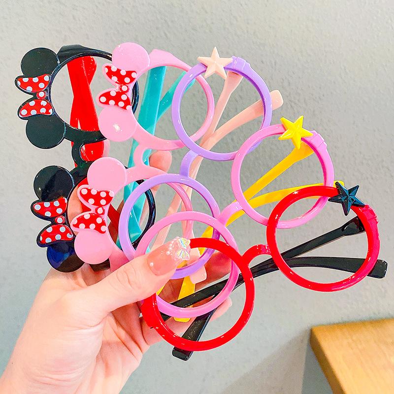 Children's Glasses Frame Girls' Cute Cartoon Glasses without Lens Baby Boy Photo Decoration Girls' Baby Frame 1