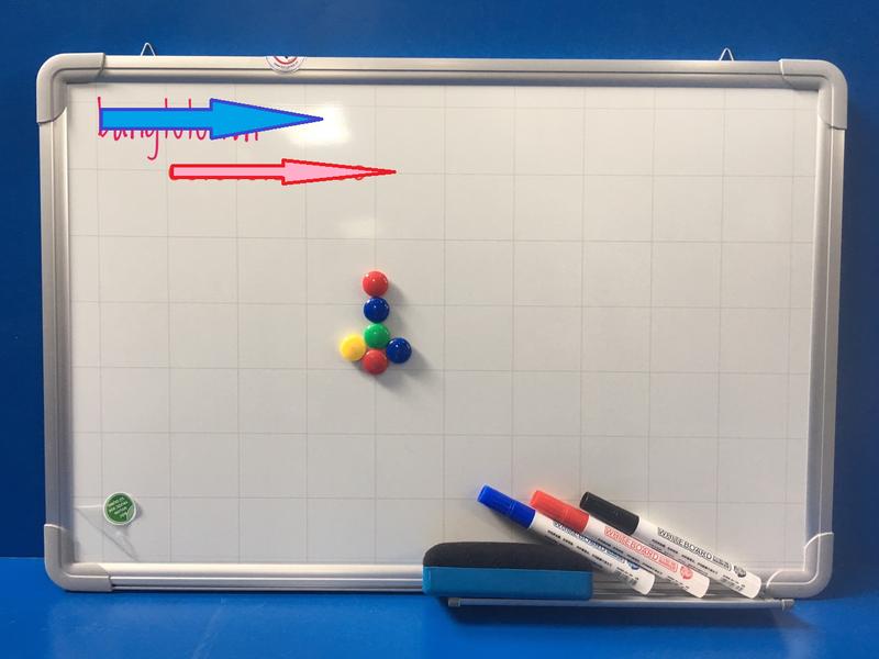 Bảng từ trắng treo tường 40x60 cm