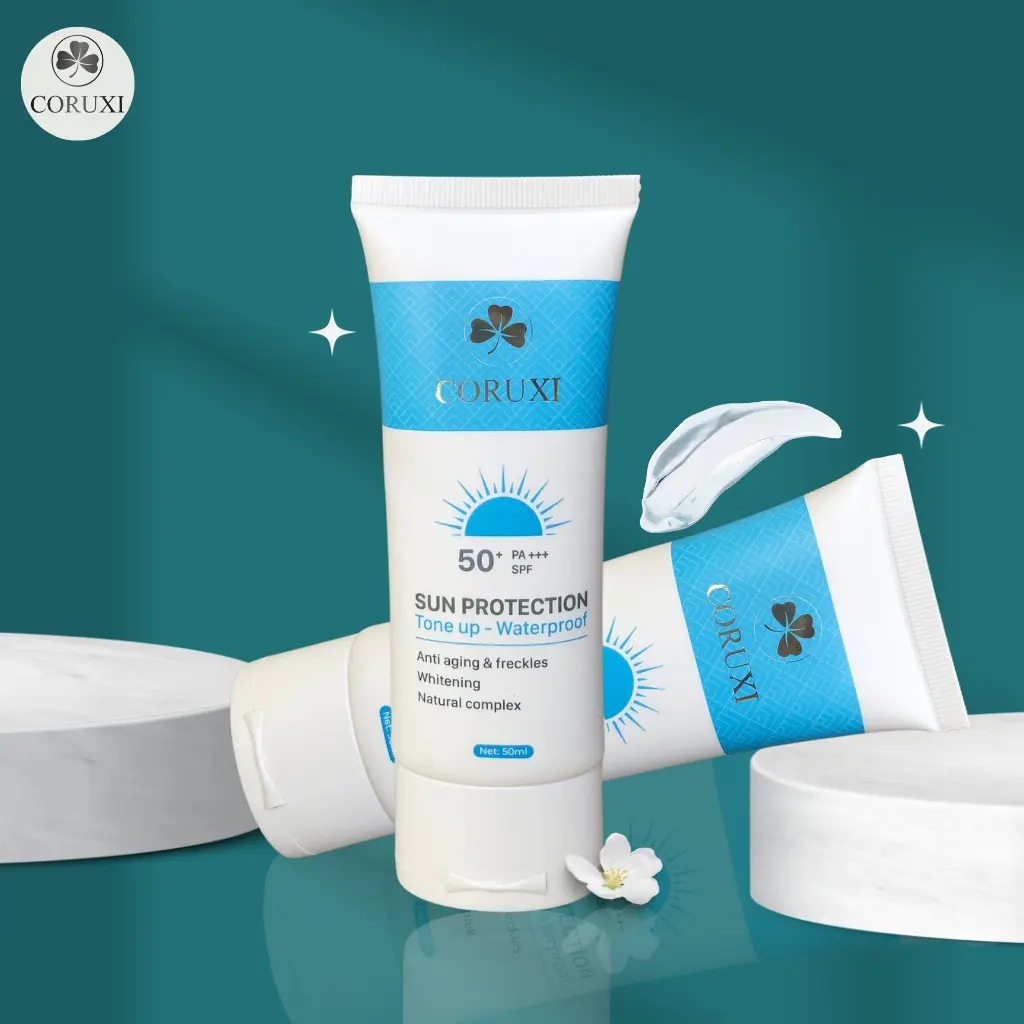 Kem Chống Nắng Mẹ Bầu Và Mẹ Sau Sinh Coruxi, Nâng Tông, Thoáng Nhẹ Da, Kiềm Dầu Không Bết Dính  SPF 50+ PA +++ 50ml