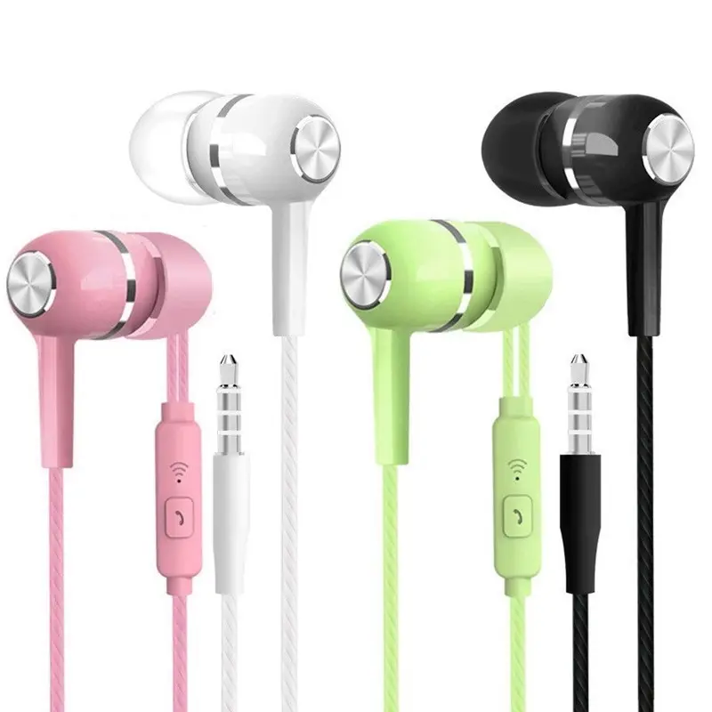 S12 Universal 3.5mm In-ear Earphone Noise Reduction Wired Colorful Headphones With Microphone