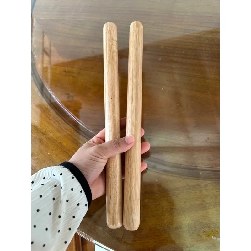 ￼Dùi trống lân gỗ dỗi dài 34cm (  1 cặp )
