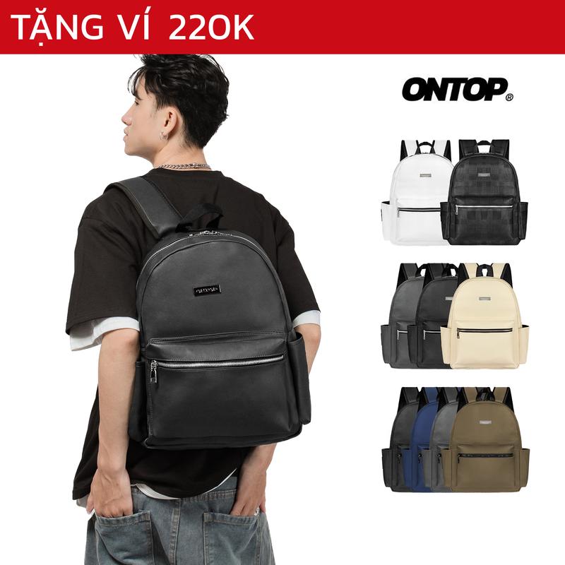 Balo da đi học nam nữ chống nước ONTOP basic nhiều ngăn nhiều màu | OP42&O-P69&O-P55