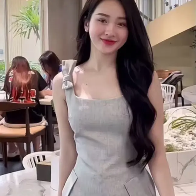SÉT DẠ TEX 2 LỚP NƠ VAI CHUN HOT HIT M46