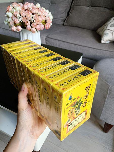 Lốc 10 hộp Dầu gội nhân sâm đen tóc Hàn Quốc - hộp x 2 gói