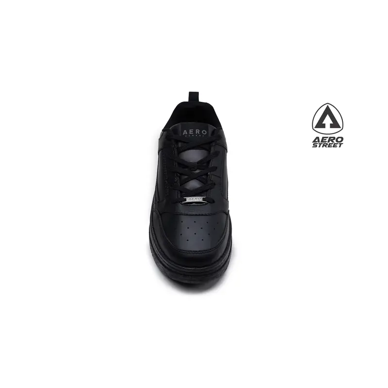Aerostreet 37-44 Brooklyn Hitam Hitam Hitam - Sepatu Sneakers Casual Sport 5