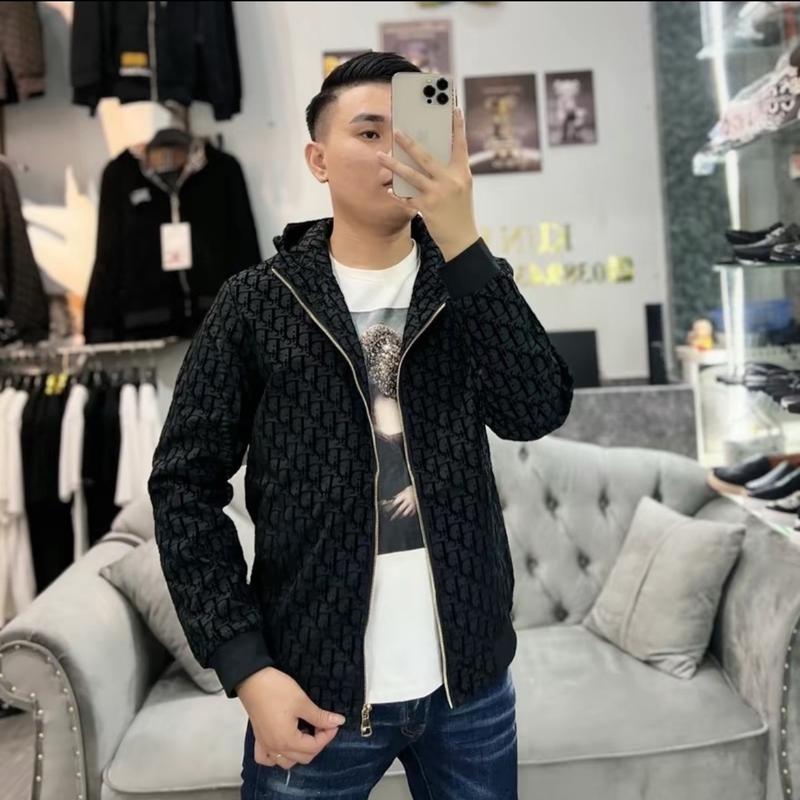 Áo khoác Gió ĐI O chất gió 2 lớp vân nổi có mũ thời trang boy phố hottrend Menswear Jacket