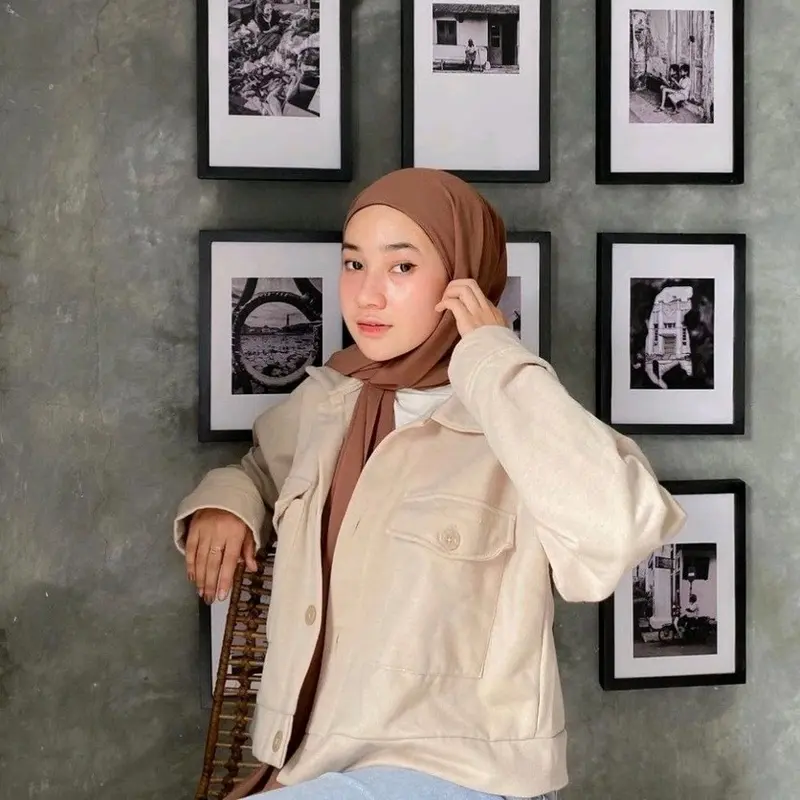 jaket wanita olin button gaya casual korea Outer Lengan Panjang 2
