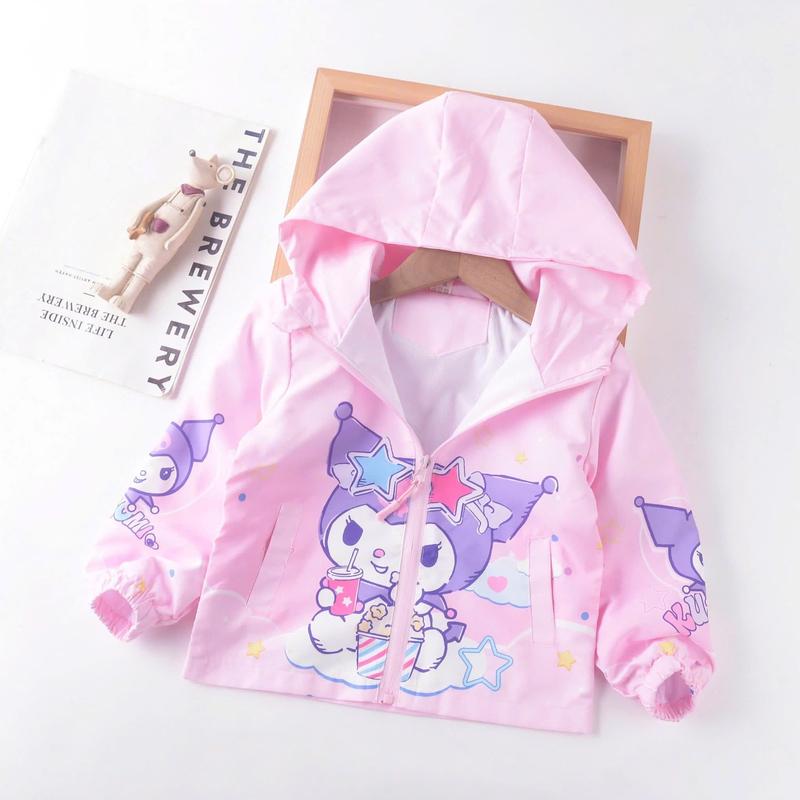 BST áo khoác gió 2 lớp Kuromi đáng yêu cho bé từ 2-7 tuổi Cotton - Malwee Chính Hãng 8
