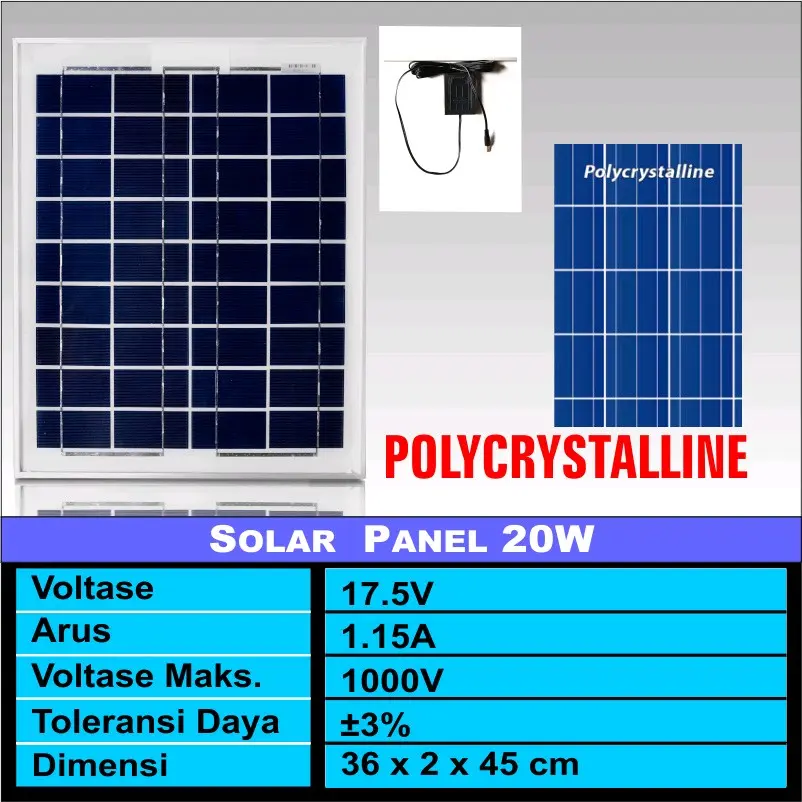 Solar panel 20wp mitsuyama solar cell