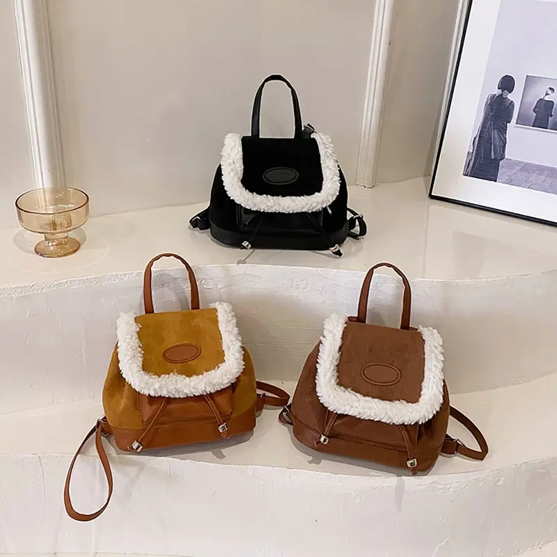 Ba Lô Nữ, Sức Chứa Lớn, Thời Trang, Làm Bằng Da PU, Không Thấm Nước, Túi Đeo Vai, Phong Cách Thường Ngày Nhẹ, Thích Hợp Cho Phụ Nữ Và Trẻ Em Gái 3