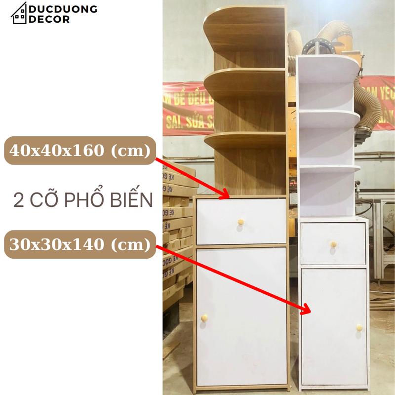 Product Introduction of Kệ góc tường để đồ 5 tầng màu sắc đa dạng, kích thước 40*40*160cm, dễ dàng lắp đặt 4