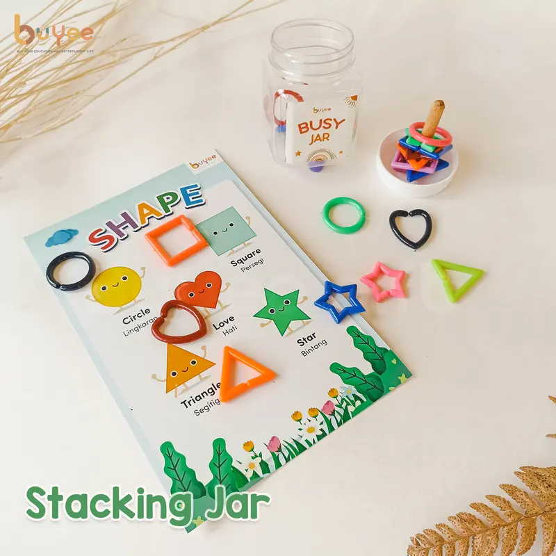 BUYEE GIFT - BUSY JAR | Mainan Montessori | Mainan Edukasi Aktivitas Sensory Anak - Paket Busy Jar Belajar Permainan bayi 6