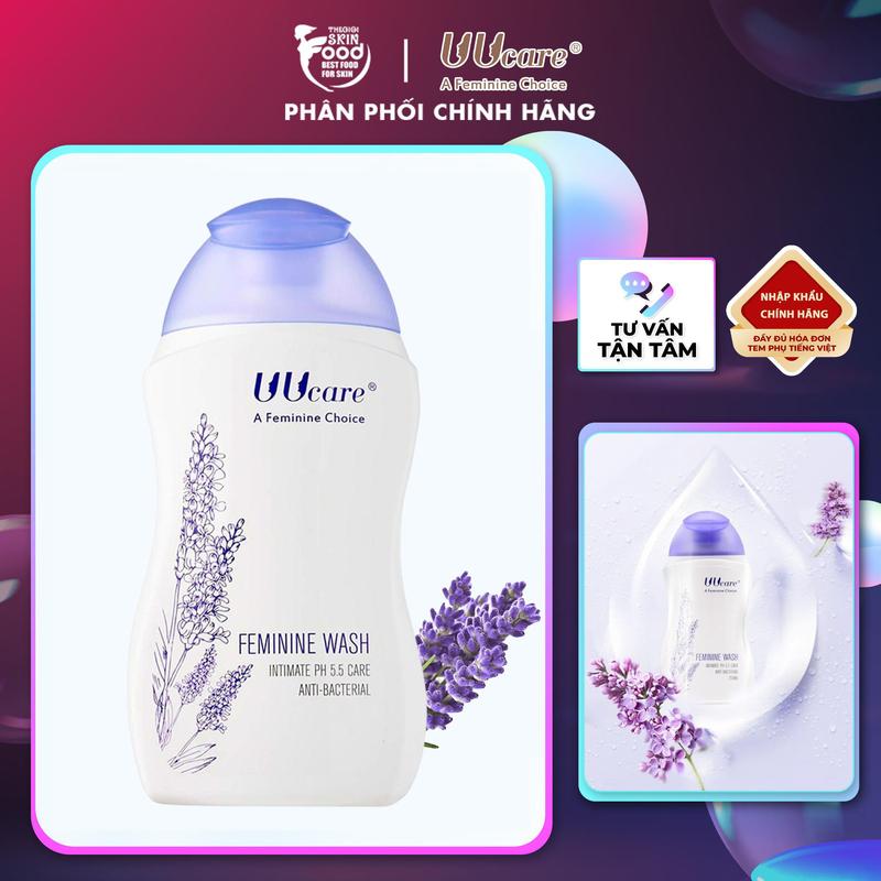 Dung Dịch Vệ Sinh Phụ Nữ Dạng Gel Tinh Chất Hoa Oải Hương UUcare Feminine Wash 250ml (Che tên sản phẩm khi giao hàng)