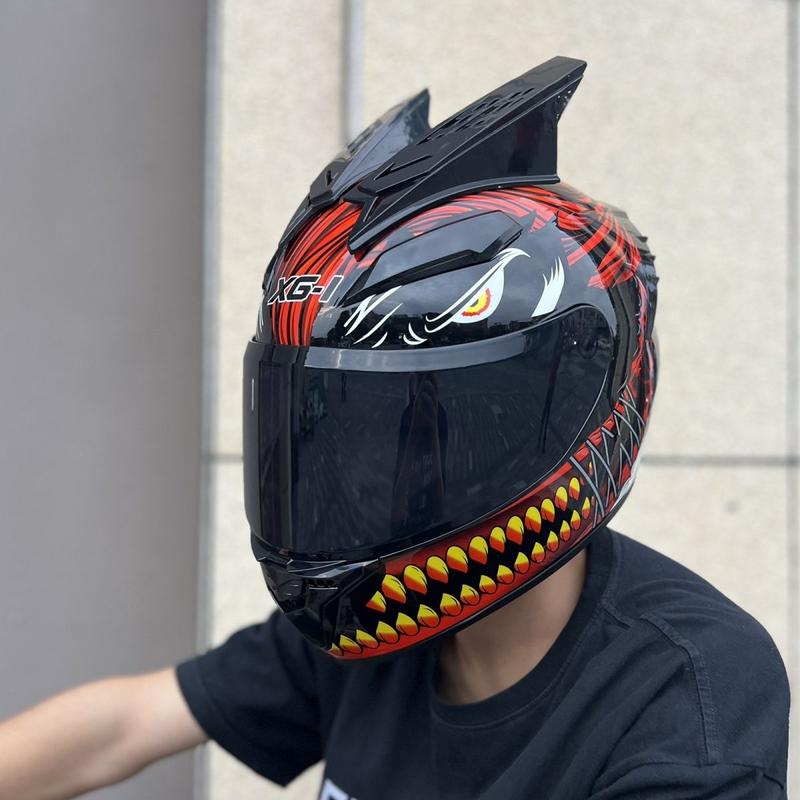 Product Introduction of 3C Certified Anti-fall Motorcycle Helmet for Men, Autumn and Winter Warm Electric Vehicle All-season Universal Riding Full Helmet 5