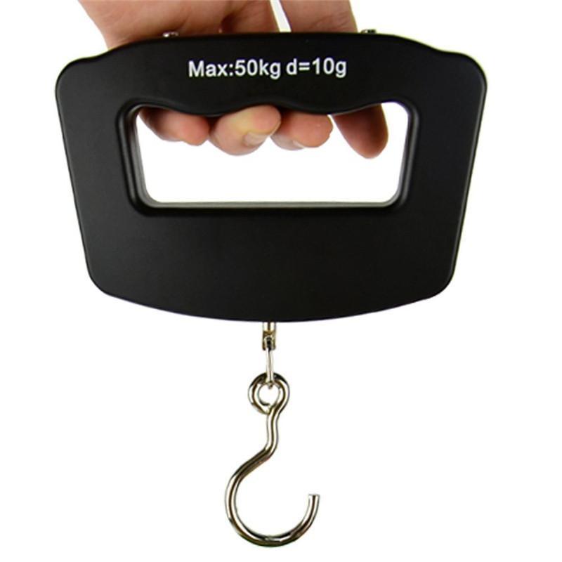 Portable Digital Luggage Scale, Handheld Weighing Mini Electronic Scale with Fishing Hook Tare Function Backlit LCD Display, Suitable for Home Farm Factory Hunting Outdoor 7