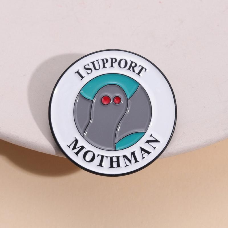 I Hỗ Trợ Ghim Tráng Men Mothman, Trâm Cài Ba Lô Tự Làm, Huy Hiệu Cổ Áo, Ghim Cài Ve Áo, Quà Tặng, Trang Sức, Trâm Cài Hoạt Hình, Phụ Kiện 6