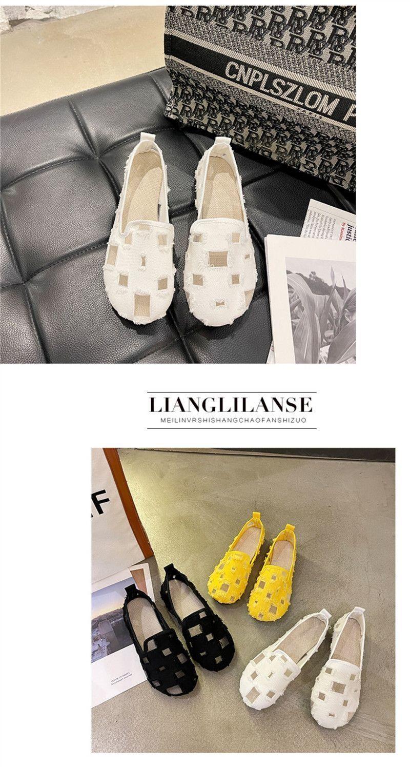 Product Introduction of Giày Nữ, Cỡ Lớn (35-43), Chất Liệu Vải, Hàng Mới Về, Dễ Phối Đồ, Đế Bằng, Chống Trượt, Bề Mặt Lưới Gommino, Thiết Kế Khoét Lỗ Shoes DéP 13