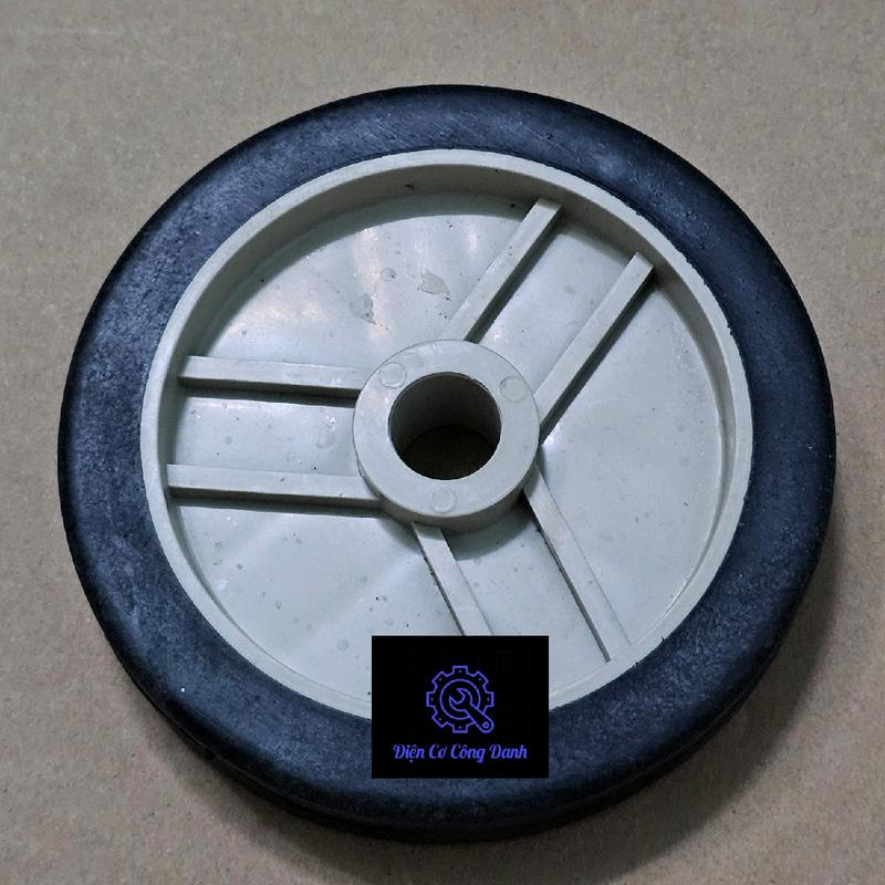 Bánh xe 16x120 (lỗ 16mm, đường kính 120mm) lắp máy bơm hơi/ máy nén khí 4