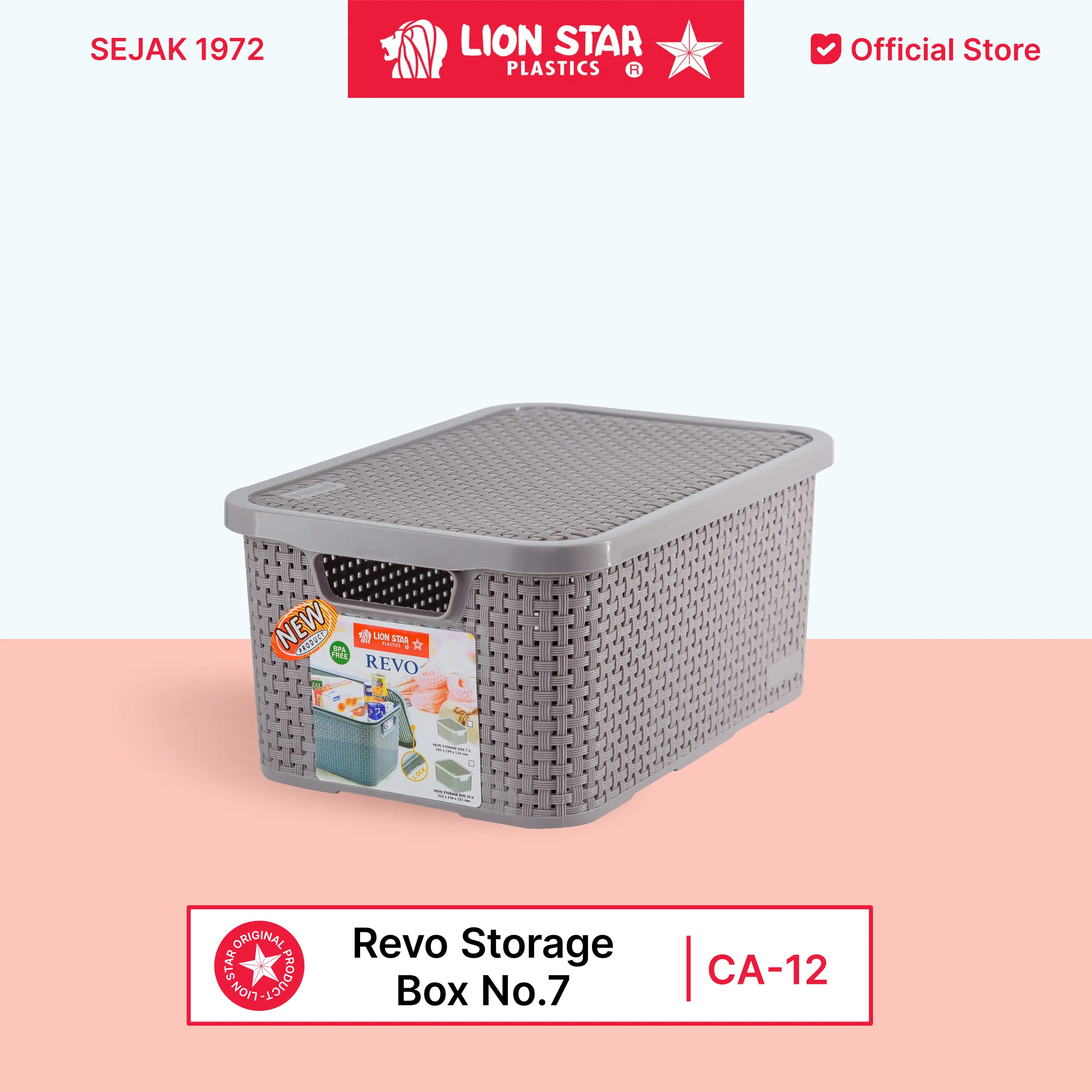 LION STAR Kotak Penyimpanan Revo Storage Box No.7 CA-12 - Shop | Tokopedia