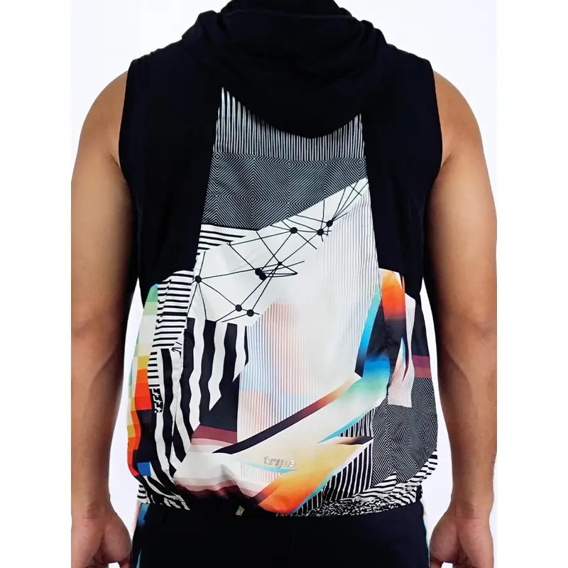 Trijee Vest  / Men / Hoodie / Jacket / DG Vest Unisex - Duochrome Glitch 2