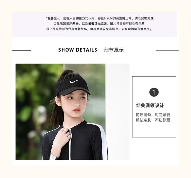 Product Introduction of Children's Swimsuit Girls' Swimsuit Middle and Older Children's New Junior High School Student Conservative Professional Training One-Piece Swimsuit 6