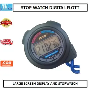 Terlaris Stop Watch Digital FLOTT Big Digit Murah Dan Diskon FL 022 Dengan Layar Besar Outdoor