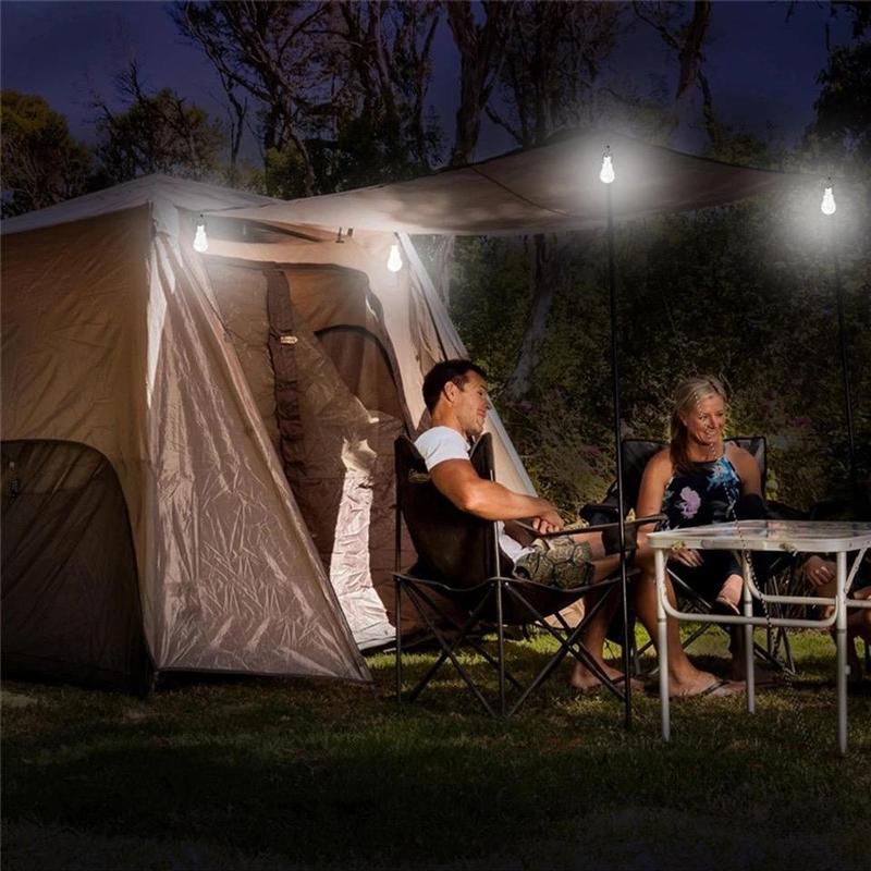 Solar Powered Hanging LED Light, 1 Count Waterproof Emergency Bulb Light, LED Atmosphere Light for Outdoor Garden Patio Yard Wedding Holiday Party Home Room Decor 7