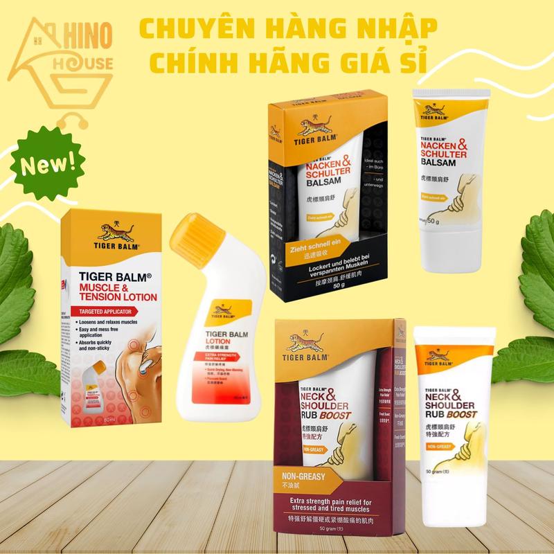  Dầu Xoa Bóp Tiger Balm Thái Lan Hỗ Trợ Đau Nhức Mõi Cổ Vai Gáy - Hinohouse 