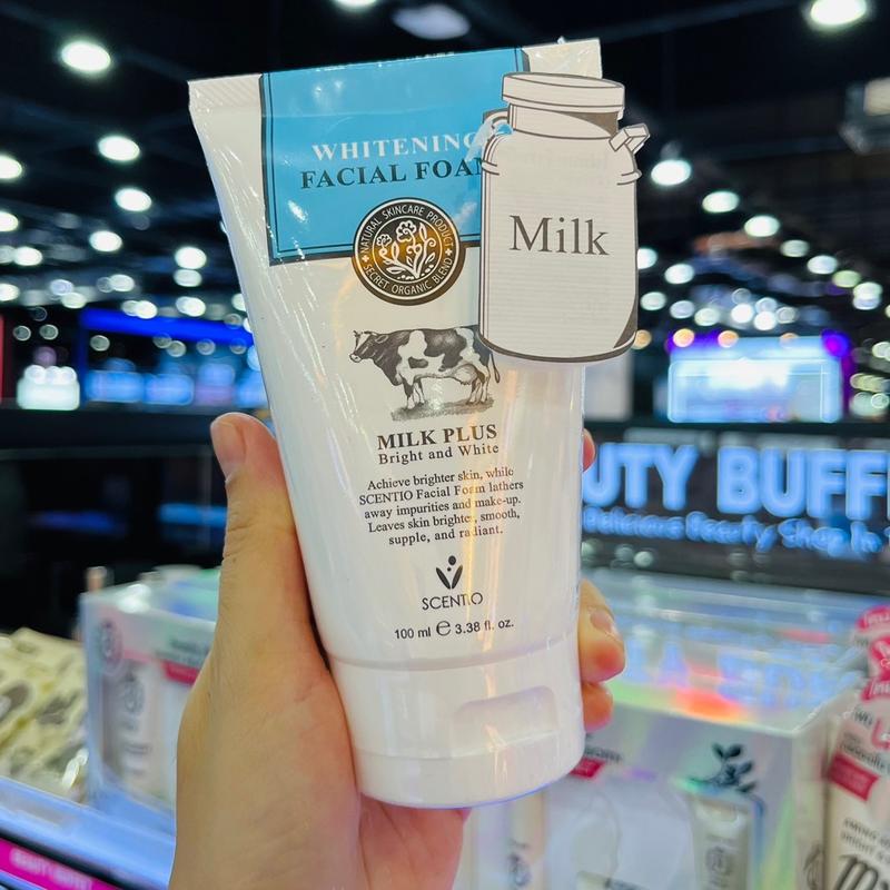 Sữa rữa mặt bò tạo bọt sáng da Beauty Buffet Scentio Milk Plus Thái Lan 100ml