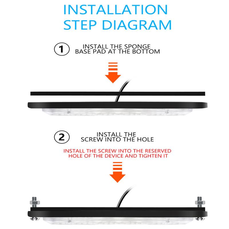 Product Introduction of 12LED Car Strobe Warning Light Cheap Strobe Grille Flashing Lightbar Truck Car Beacon Lamp Amber Traffic Clearance Light 27