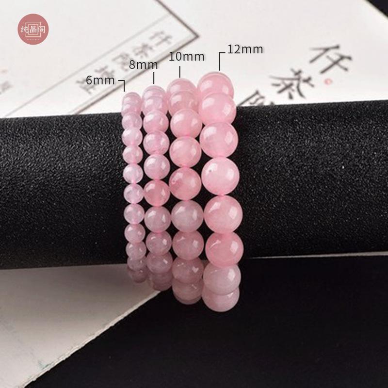 Product Introduction of 【Attracting male】Gelang Tangan Kristal Merah Jambu, Alamiah Brazil Jeli, Untuk Gadis, Manik Ronud Merah Jambu Bulatan Tunggal, Sesuai untuk Hadiah Hari Jadi, Hadiah Pasangan, Aksesori Fesyen rose quartz carnelian bracelet crystal pink jade stone 0