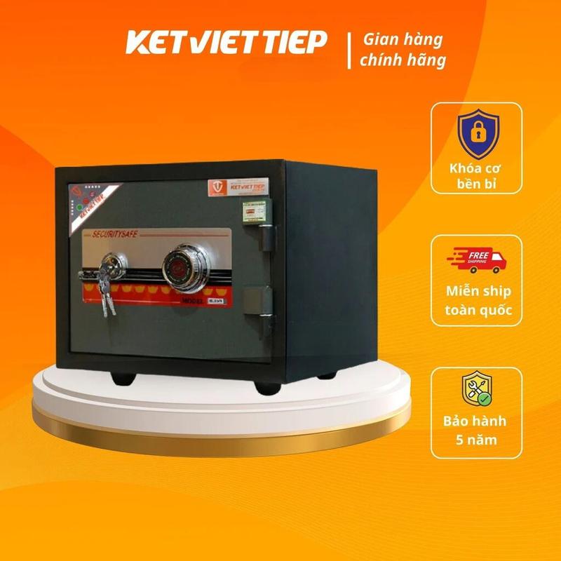 Két sắt Việt Tiệp chống cháy K25 BLN khóa cơ chính hãng, chống cháy tốt, Bảo hành chính hãng 5 năm 1