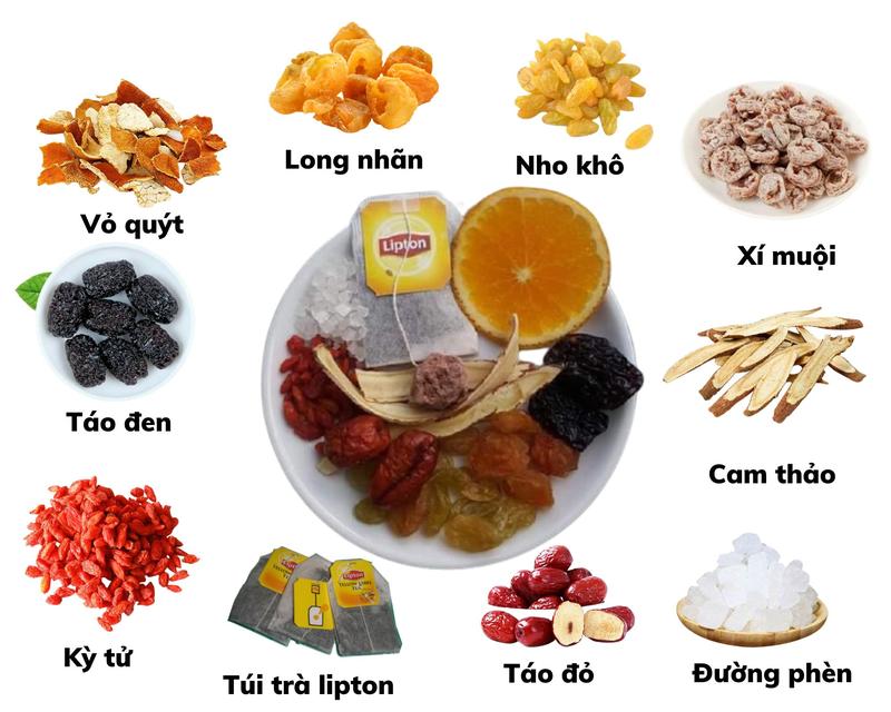  Set 10 gói trà lipton thảo mộc cam thảo xí muội Nước Trà Chua Tea Chè 