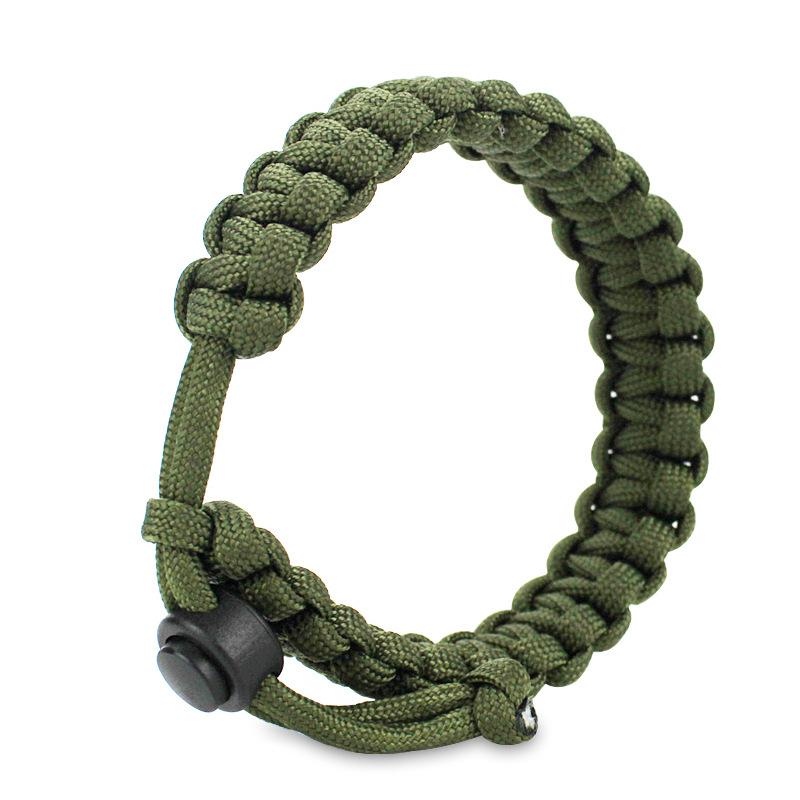 Product Introduction of Adjustable Men Women Survival Emergency Bracelet Paracord Bracelet Weaving Wristband for Camping Hiking Outdoor Tool Accessories 11