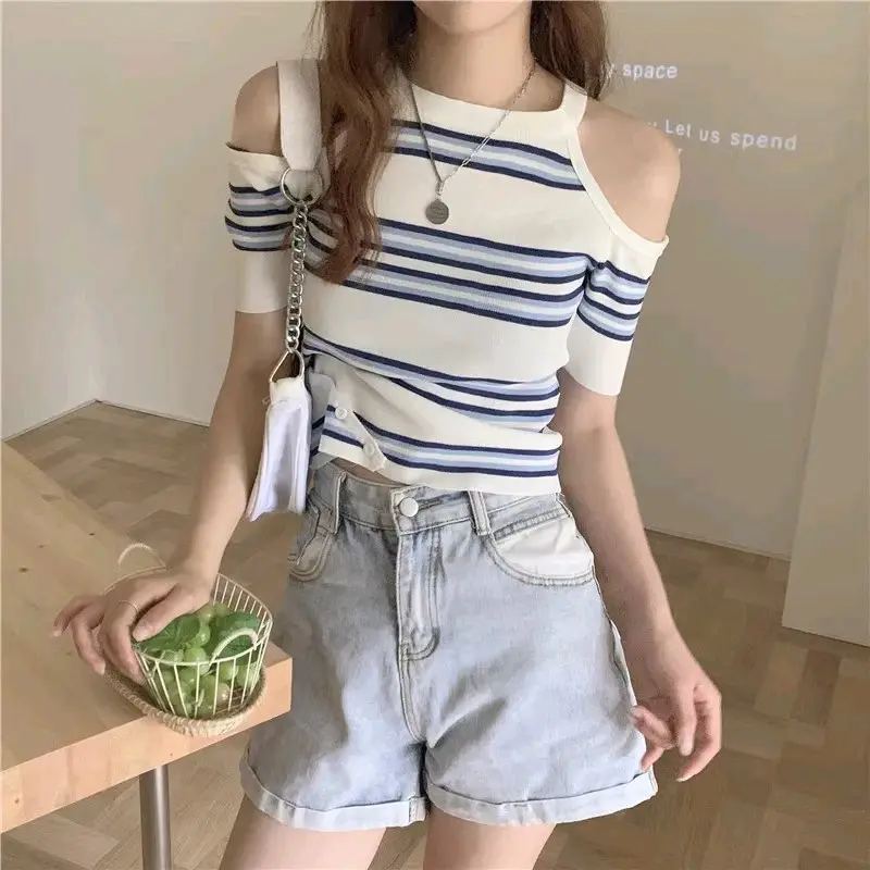 NFA - BAJU ATASAN VOLBIE TOP OFF SHOULDER LENGAN PENDEK