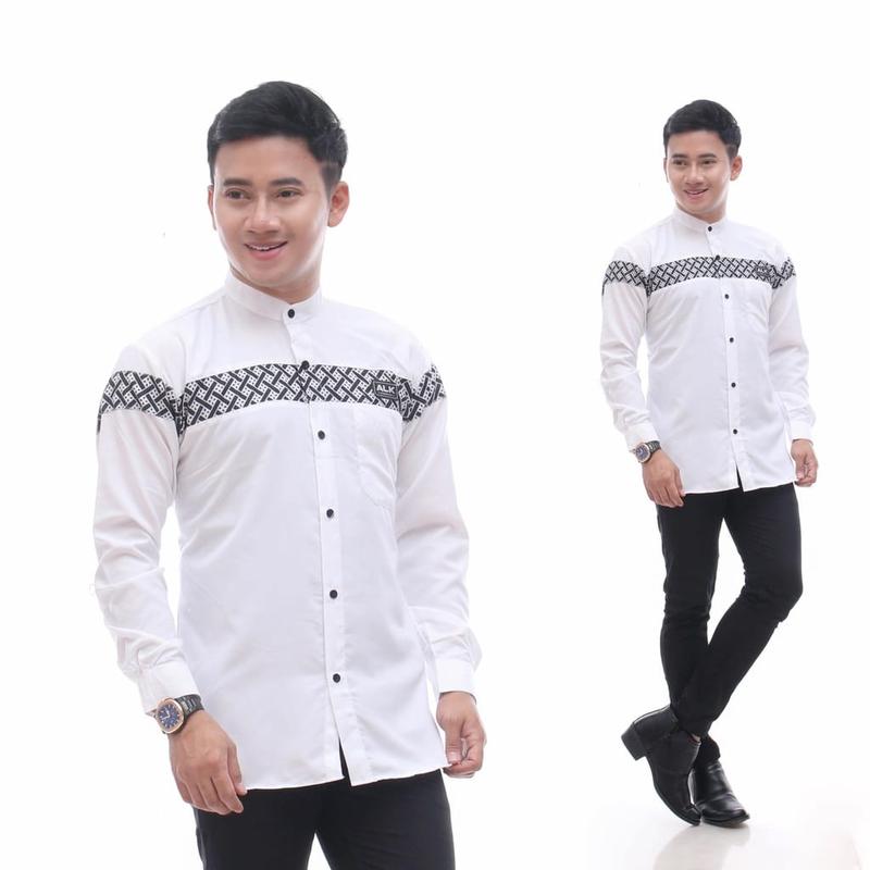 Baju Kemeja Koko Kobata QYNANG Lengan Panjang Fashian Pria MuslimTerbaru 2023 1