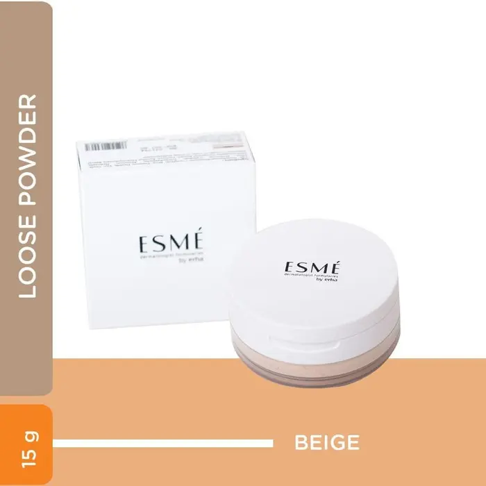 ERHA ESME Bedak Wajah Tabur True Matte - Semua Jenis Kulit Powder Kuning 3
