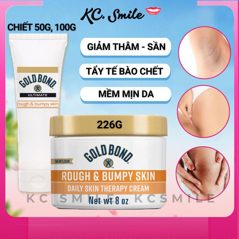 Kem dưỡng body Gold Bond Rough Bumpy Skin chính hãng, Dưỡng Da Mông Gold Bond Ultimate 50g, 100g, 226g 50g, 100g, 226g Body Creams & Lotions Nữ Làm Đẹp Da Dưỡng Da Body ẩm sần sùi, thâm  nách, tẩy  da  chết
