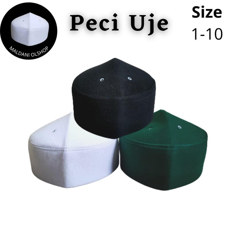 Peci Uje Peci Bludru Peci Logo Kopyah Bulu songko Kopyah Perlengkapan Sholat 1