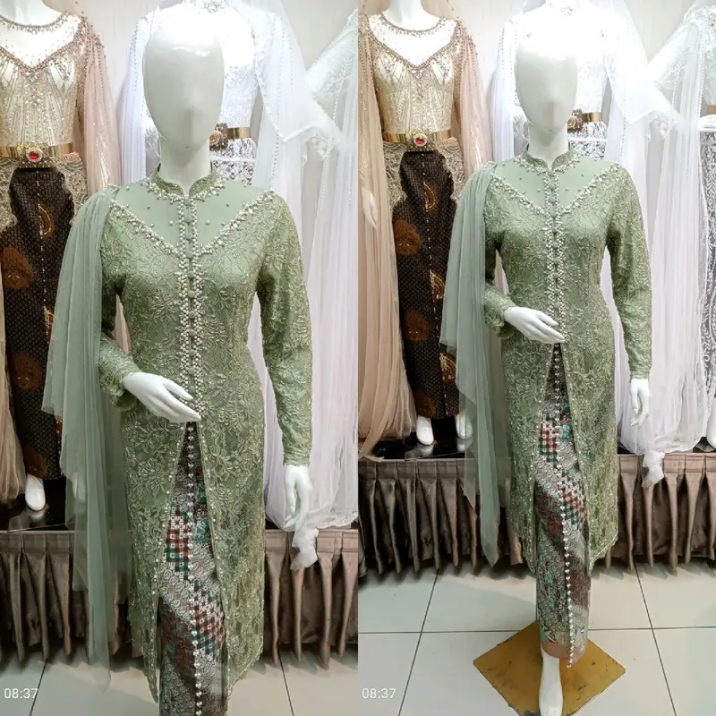 kebaya atasan ibu besan full payet depan belakang atasan ajah tapa rok) 0