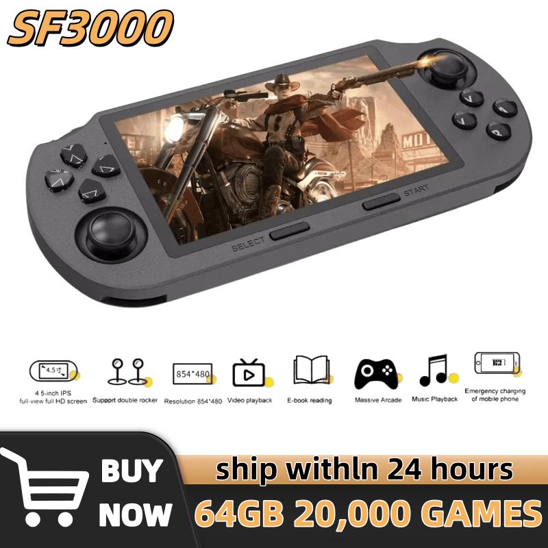SF3000 Retro Handheld Video Game Console Linux System 4.5 Inch 854*480 IPS Screen 3000mAh Portable Pocket Video Player Games - Image 3