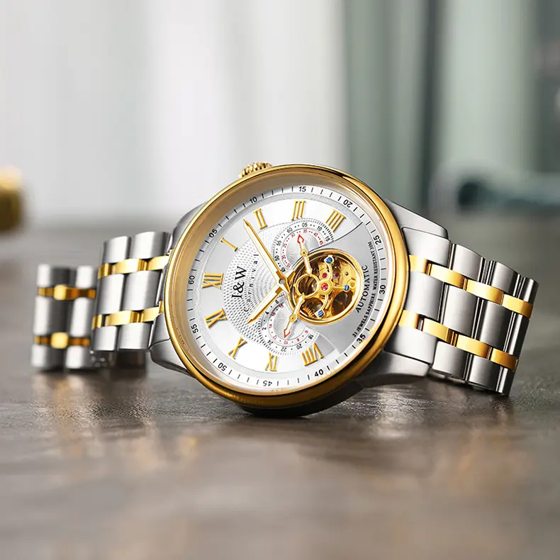 Đồng Hồ Nam I&W Carnival 613G Chính Hãng Full Box Chống Nước Kính Chống Xước Dây Thép Cao Cấp BH 5 Năm Máy Cơ Tự Động - Watch, Đeo Tay 3