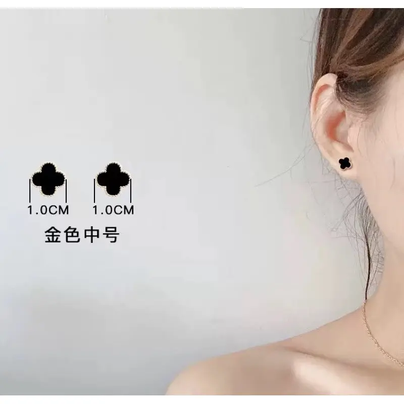 (PROMO) Anting Clover Daun Semanggi Giwang 2 Ukuran / Perhiasan Wanita Anti Karat 4