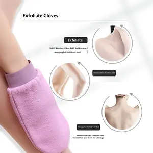 [BISA COD] Sarung Tangan Pembersih Daki Sarung Tangan Mandi Alat Pengangkat Kulit Mati Scrub Badan