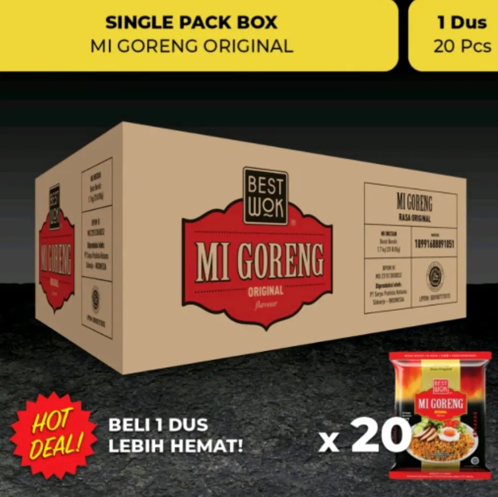 Best Wok Mie goreng original dus 20pc