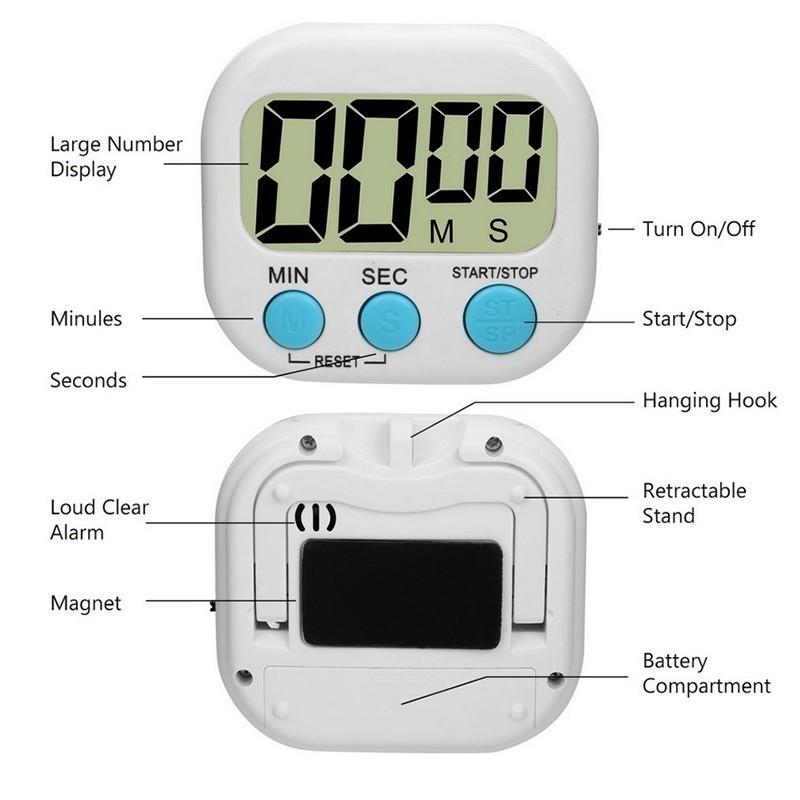Product Introduction of Timer Switch LCD Digital Kitchen Time For Cooking And Style Clock Timer High Precision Digital Timer 1